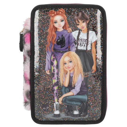 TOPModel estuche triple REBEL KITTY