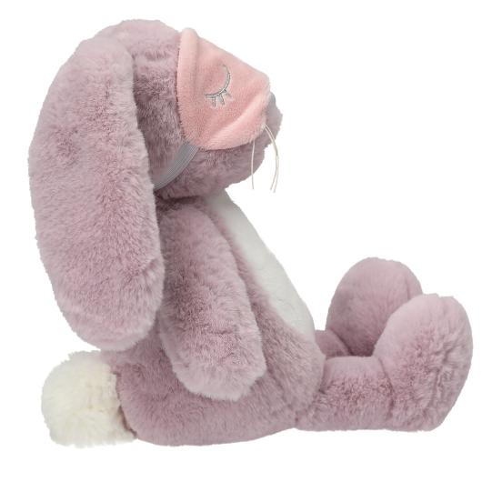 PM conejito de peluche lila con antifaz para dormir