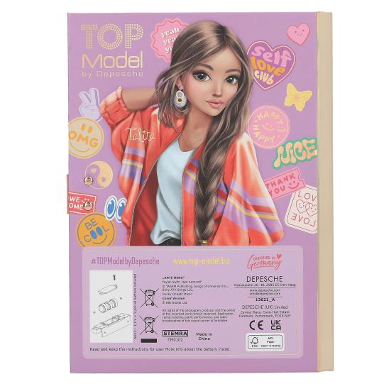 TOPModel diario con código secreto y sonido GIRL POWER