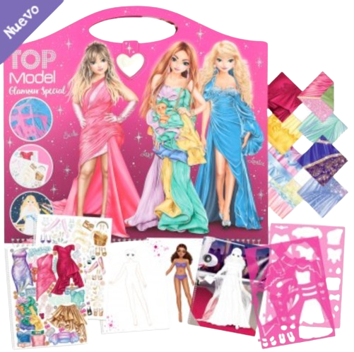 TOPModel Cuaderno para colorear Create your Glamour Special