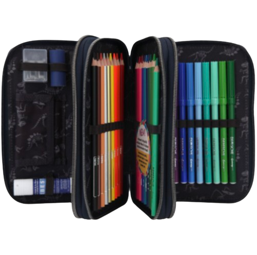 Dino World Estuche triple T-REX