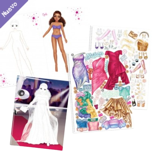 TOPModel Cuaderno para colorear Create your Glamour Special