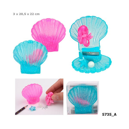 TopModel Sacapuntas y goma de borrar de sirenas