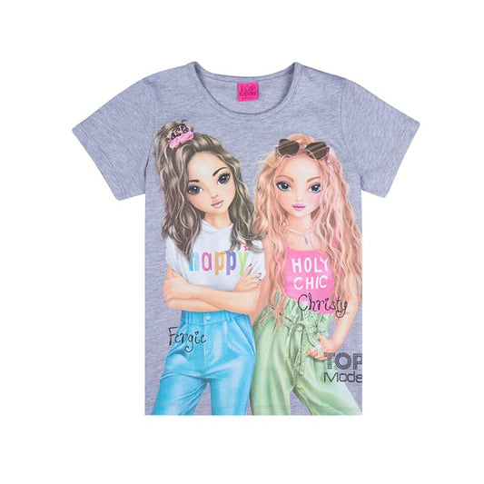 Camiseta gris Fergie & Christy