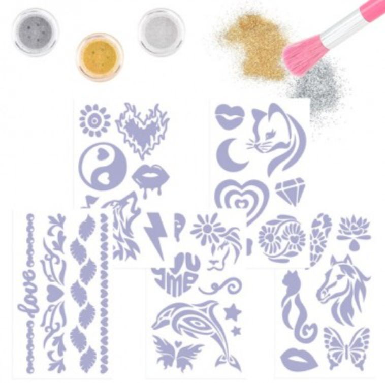 TOPModel set de tatuajes de purpurina BEAUTY and ME