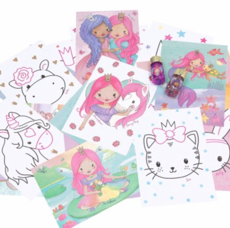 Princess Mimi set creativo pegamento de purpurina
