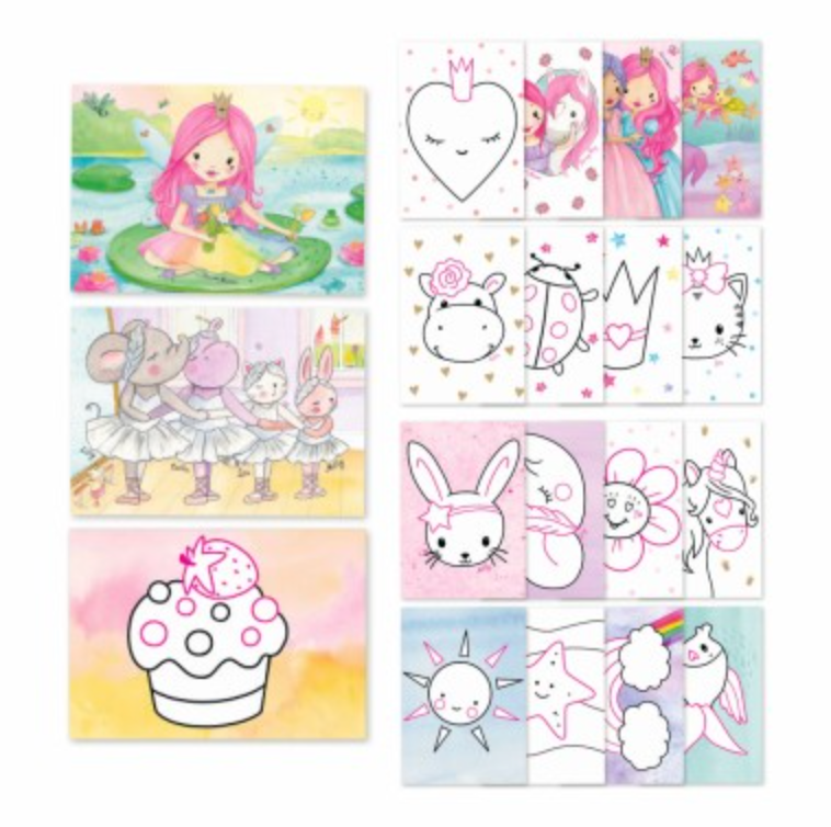Princess Mimi set creativo pegamento de purpurina