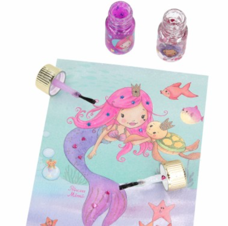 Princess Mimi set creativo pegamento de purpurina