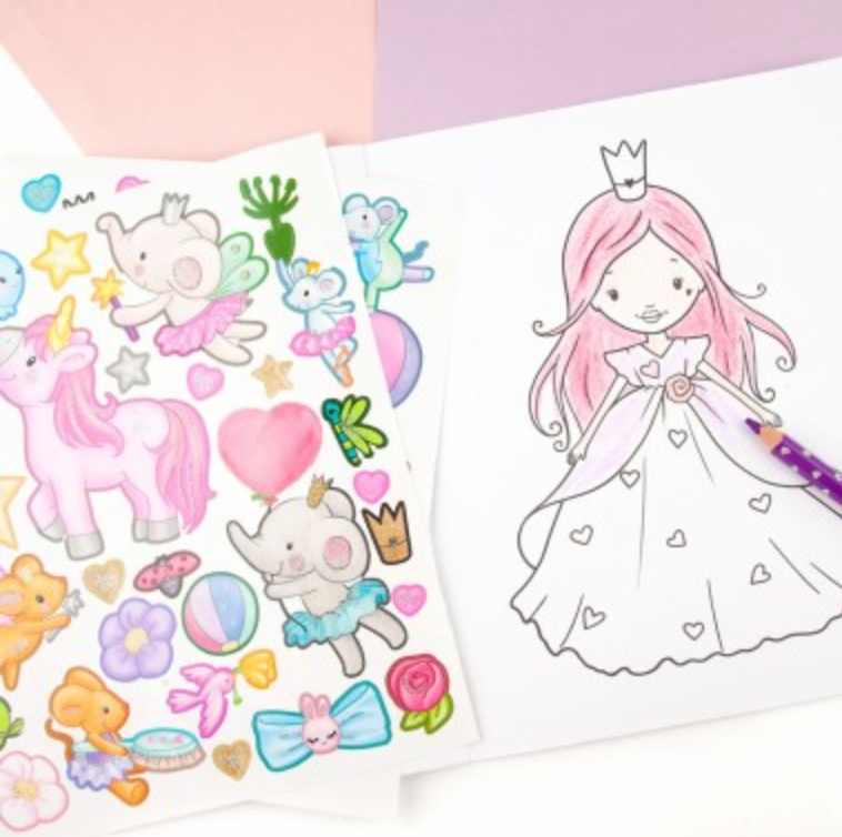 Princess Mimi libro de colorear