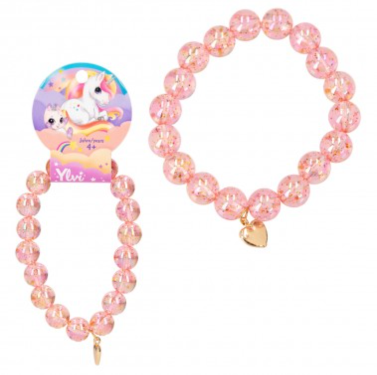 Ylvi pulsera con bolas de purpurina
