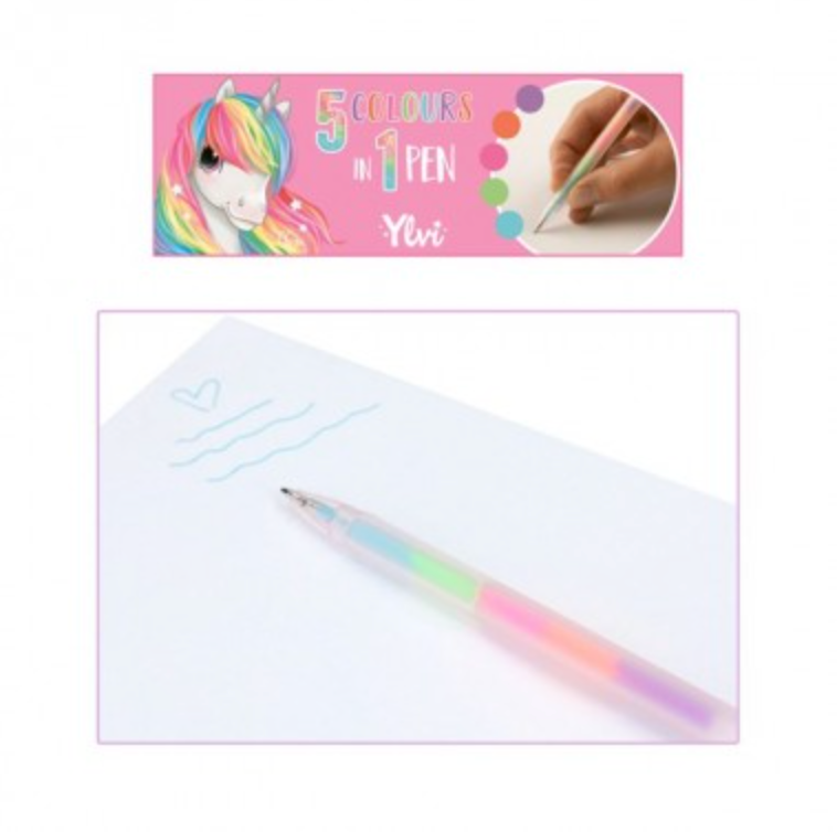 Ylvi bolígrafo gel unicornio