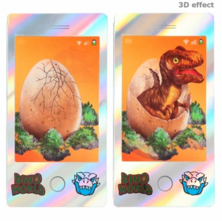 Dino World Minilibro de colorear con forma de móvil