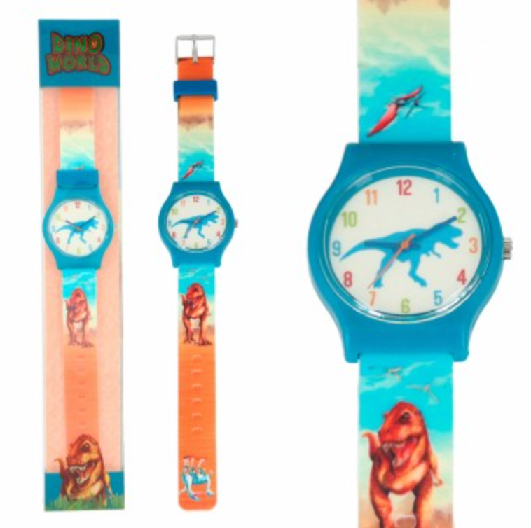 Dino World reloj de pulsera de silicona