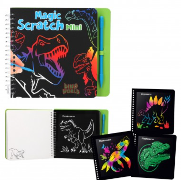 Dino World Mini Magic-Scratch Book