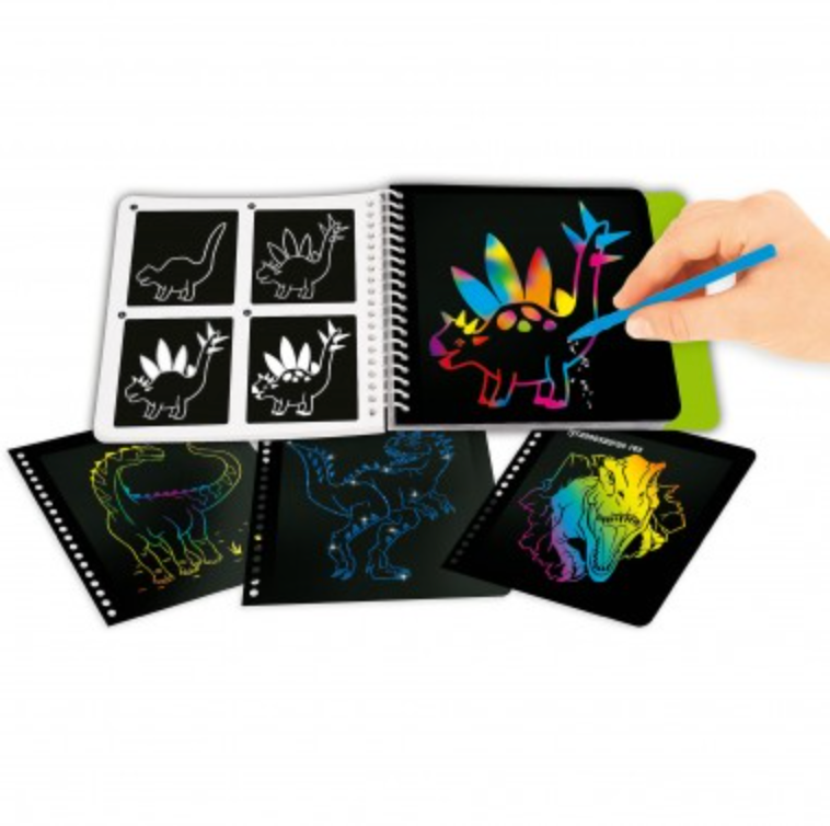 Dino World Mini Magic-Scratch Book