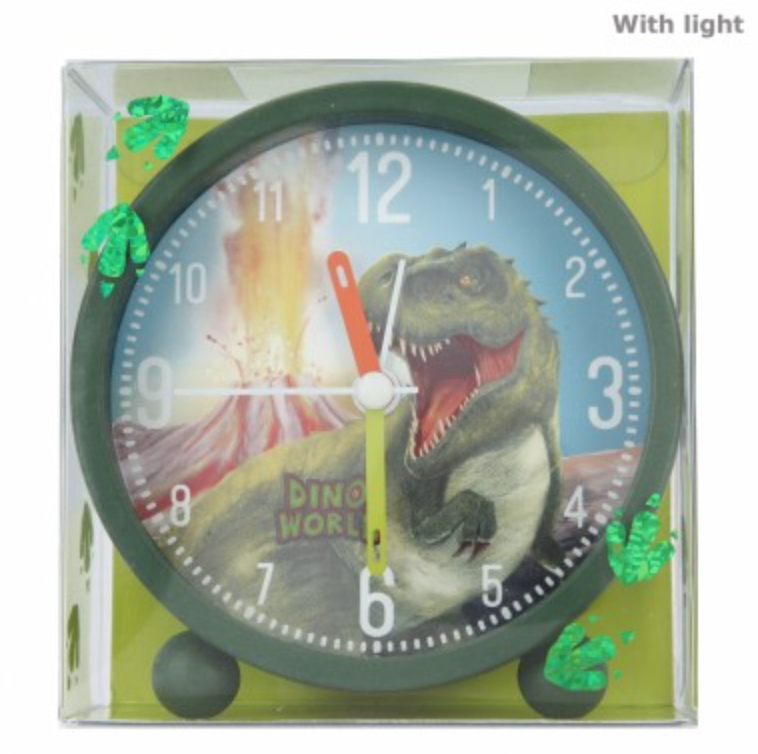Dino World reloj despertador