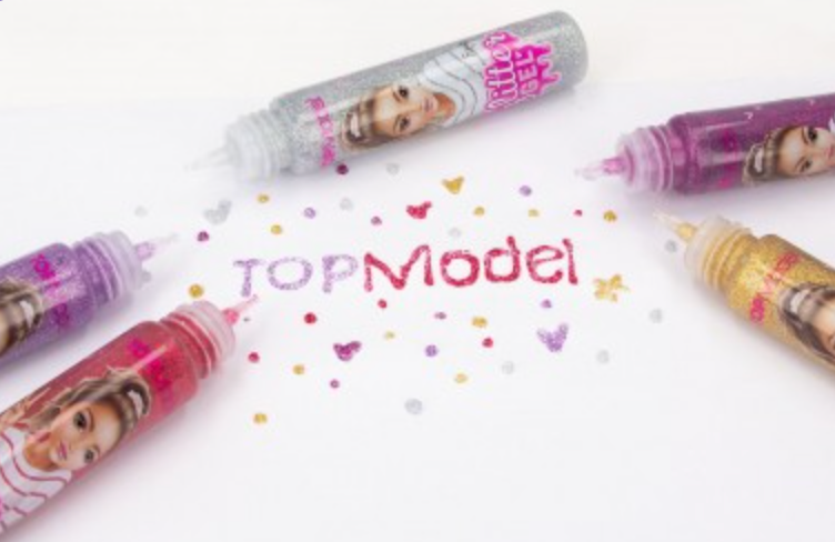 TOPModel gel con purpurina