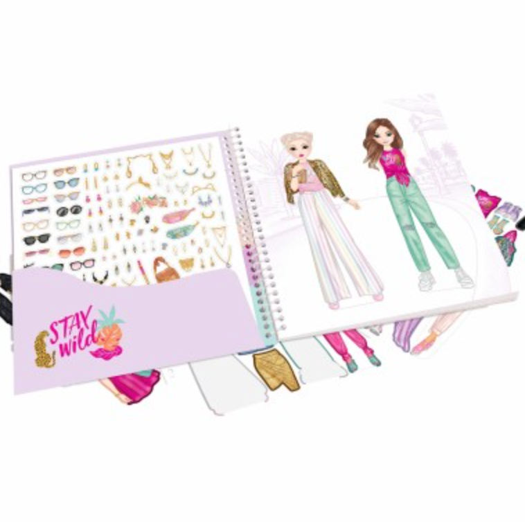 TOPModel Dress me up URBAN JUNGLE con stickers