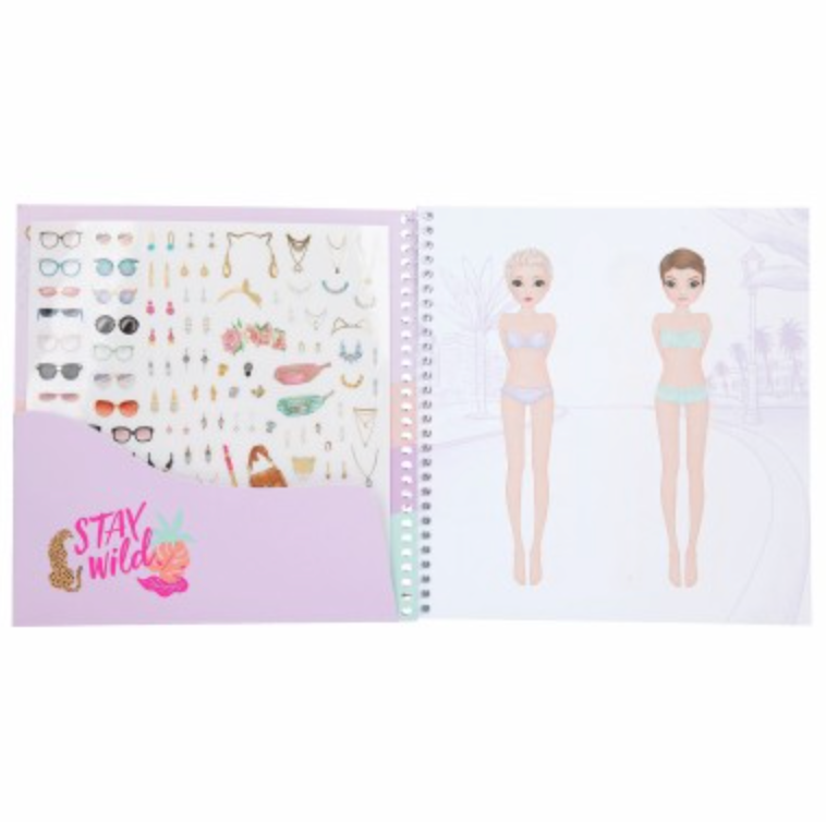 TOPModel Dress me up URBAN JUNGLE con stickers