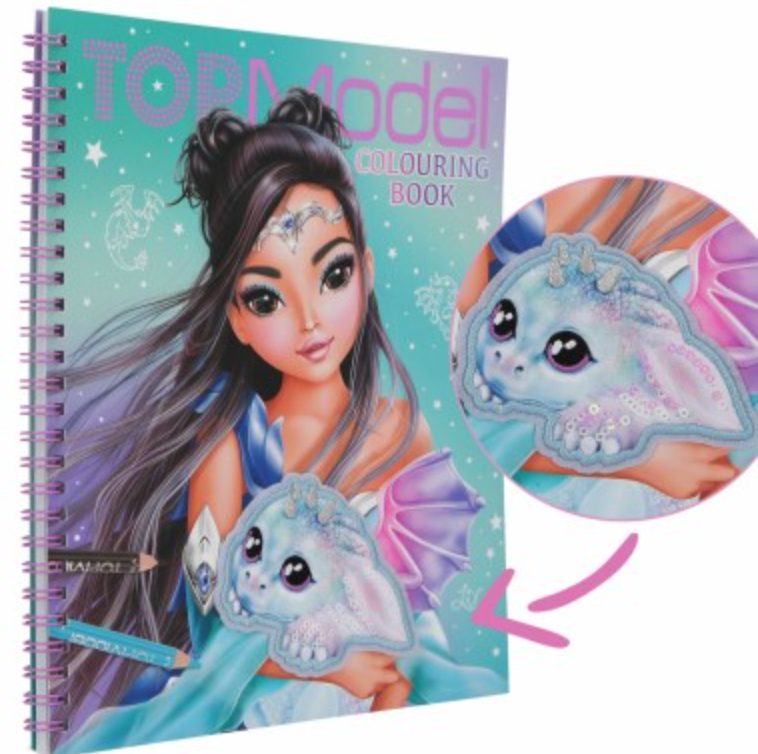 TOPModel libro de colorear DRAGON LOVE