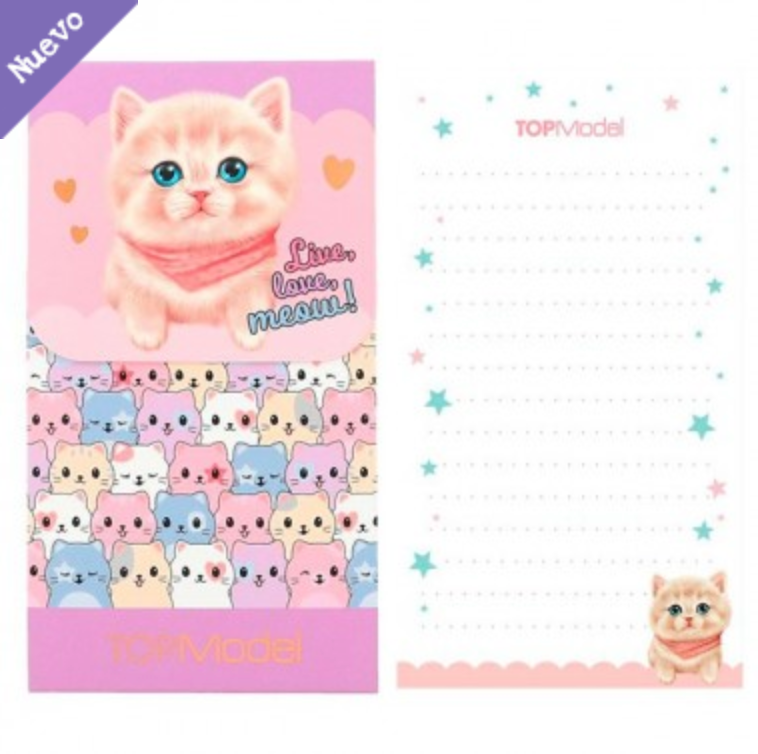 TOPModel bloc con cierre magnético GATO CUTIE STAR
