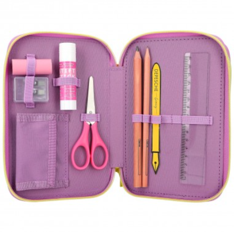 Estuche triple TOPModel con bolsillo frontal
