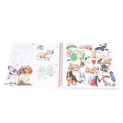 Create your TOPModel Doggy Colouring Book