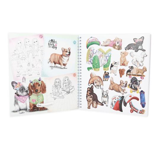 Create your TOPModel Doggy Colouring Book