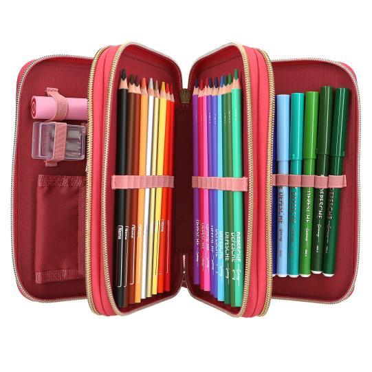 TOPModel estuche triple LEOHEART