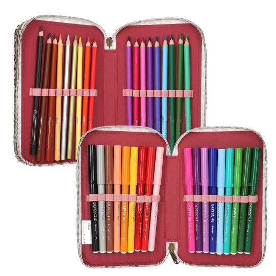 TOPModel estuche triple LEOHEART