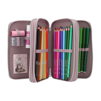 TOPModel estuche triple BLOOMING KITTY