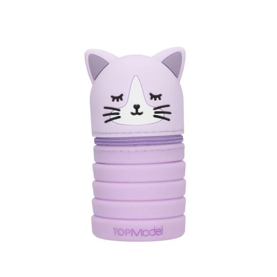 TOPModel Estuche de silicona para lápices gato BLOOMING KITTY