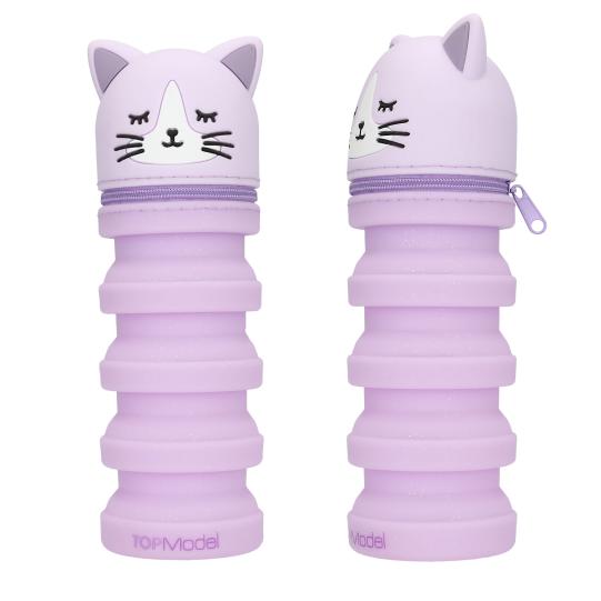 TOPModel Estuche de silicona para lápices gato BLOOMING KITTY