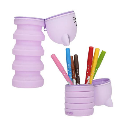 TOPModel Estuche de silicona para lápices gato BLOOMING KITTY