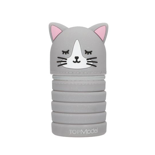 TOPModel Estuche de silicona para lápices gato BLOOMING KITTY