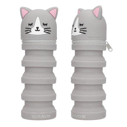 TOPModel Estuche de silicona para lápices gato BLOOMING KITTY