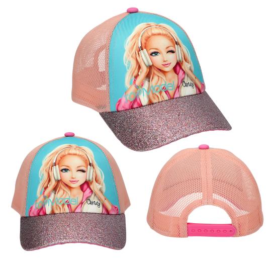 TOPModel gorra estampada con purpurina MUSIC