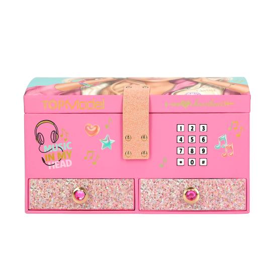 TOPModel caja de joyas grande con código y sonido MUSIC