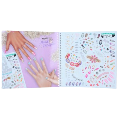 TOPModel Libro de colorear y decorar manos y uñas