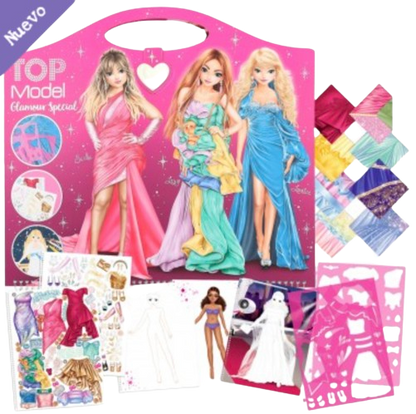 TOPModel Cuaderno para colorear Create your Glamour Special