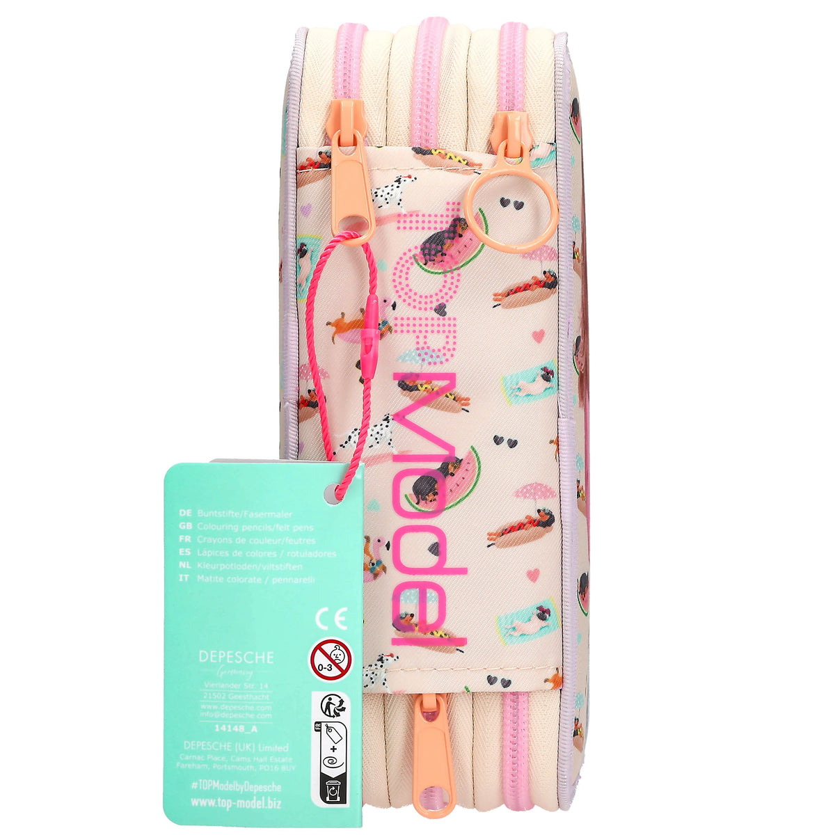 TOPModel estuche triple SUNNY DOG