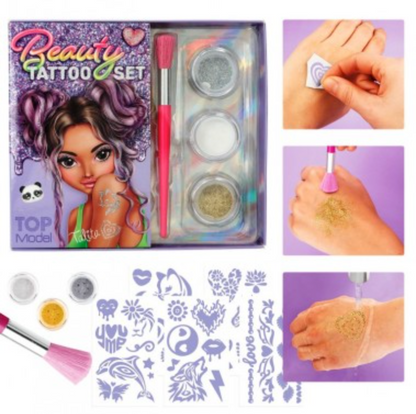 TOPModel set de tatuajes de purpurina BEAUTY and ME