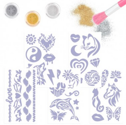 TOPModel set de tatuajes de purpurina BEAUTY and ME