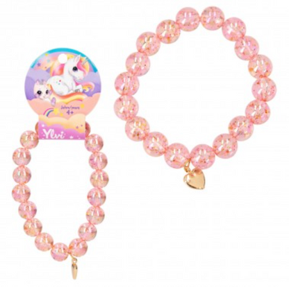 Ylvi pulsera con bolas de purpurina