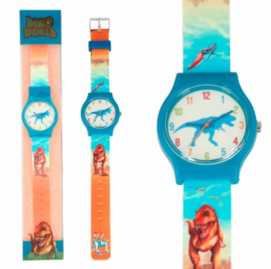 Dino World reloj de pulsera de silicona