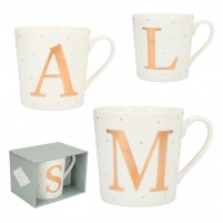 Taza INICIALES doradas