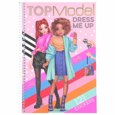 Top Model Dress me up – cuaderno con pegatinas