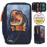 Estuche triple TREX Dino World