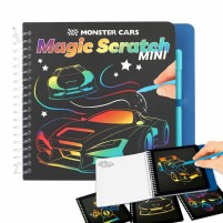 Monster Cars mini magic scratch book