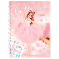 Crea tu TOPModel libro de colorear con pegatinas